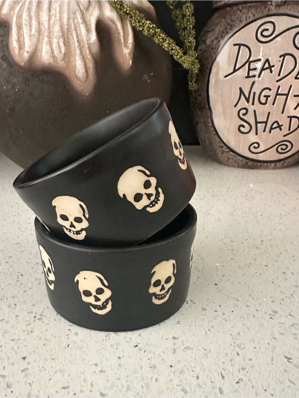 Skull Ramekins (set of 2) NWOT
